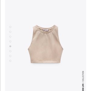 NWT Zara crop halter top